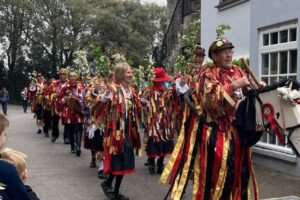 May procession, Highdown 2.5.22